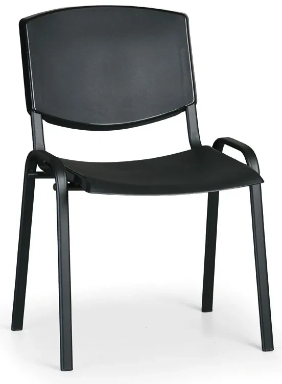 Scaun de conferinta Design - picioare negre, negru