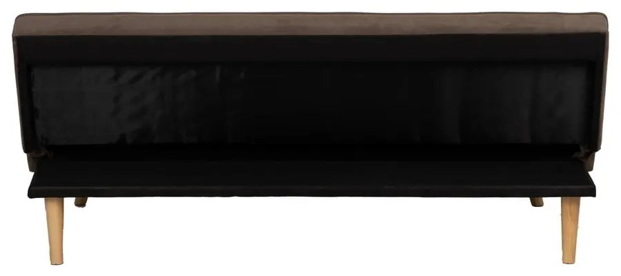 Canapea maro extensibilă cu tapițerie din chenille 175 cm – Ixia