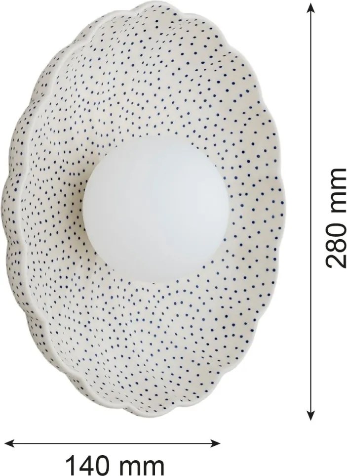 Aplica realizata manual din ceramica IP44 BOLL 8934