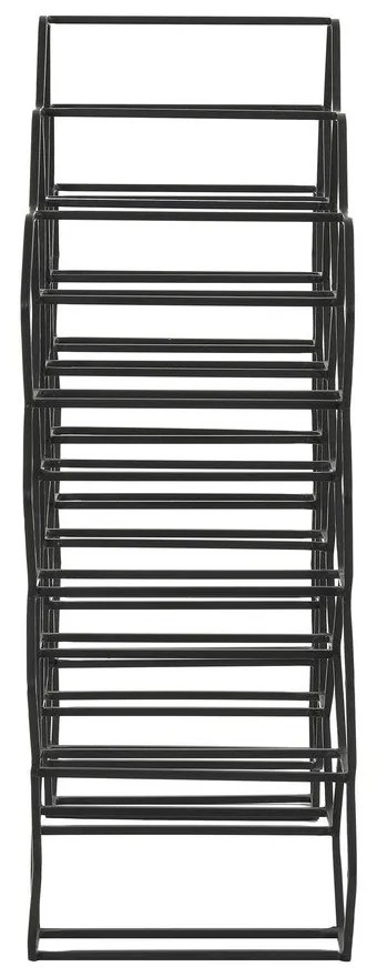 Suport pentru vinuri din metal negru pentru 12 sticle Salbris - Light &amp; Living