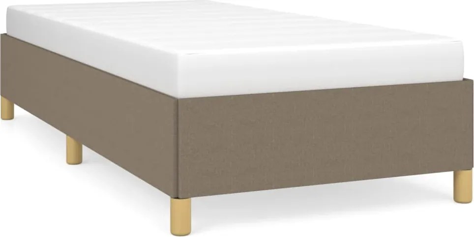 vidaXL Cadru de pat fără saltea Taupe 90x190 cm Stofa