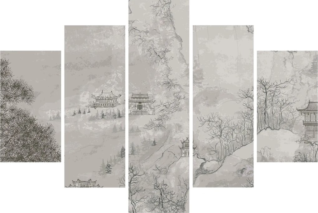 Tablou - Peisaj chinezesc (150x105 cm)