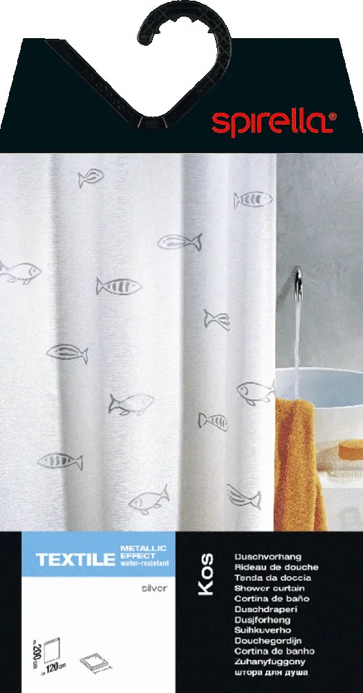 Perdea de duș 120x200 cm Kos – Spirella