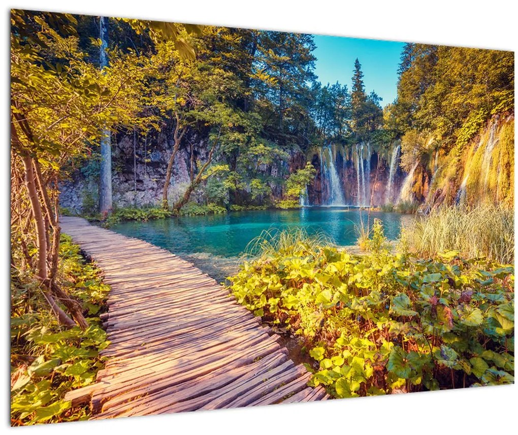 Tablou - Lacurile Plitvice, Croația (90x60 cm)