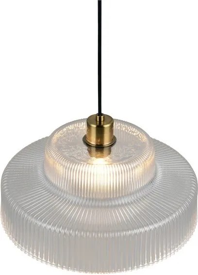 Lustră cu abajur din sticlă ø 35 cm Abella – Reality