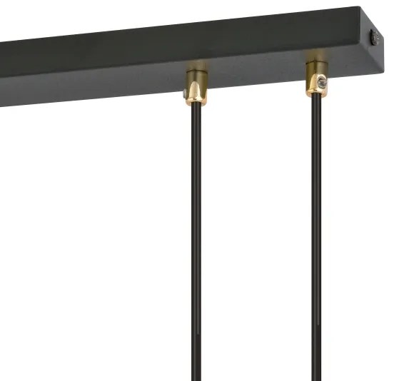 Lustră pe cablu GLAM 4xE14/10W/230V negru