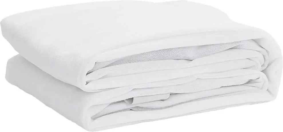 vidaXL Protecție de saltea, alb, 160x220 cm, impermeabilă