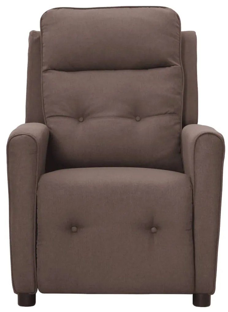 342297 vidaXL Scaun de masaj, taupe, țesătură