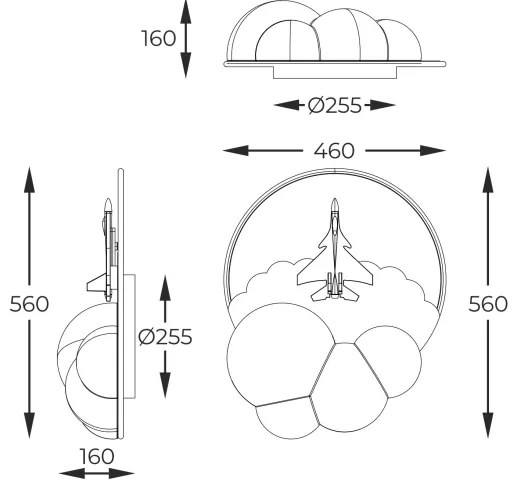 Plafonieră LED Zuma Line MX4024-1-3WT FOCUS LED/37W/230V