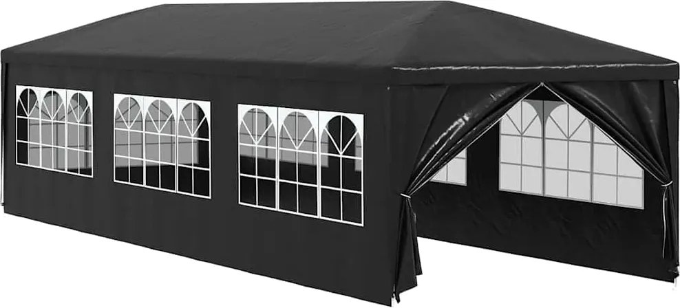 vidaXL Cort pentru petrecere, 3 x 9 m, antracit