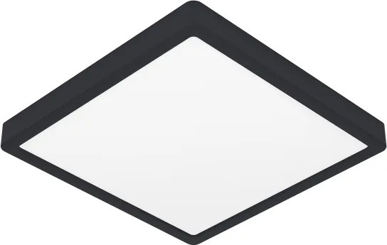 Eglo 901375 - FUEVA-Z Lampă de tavan LED RGBW dimabilă, sticlă fumurie, LED/13,5W/230V, 29,5cm, IP44, neagră