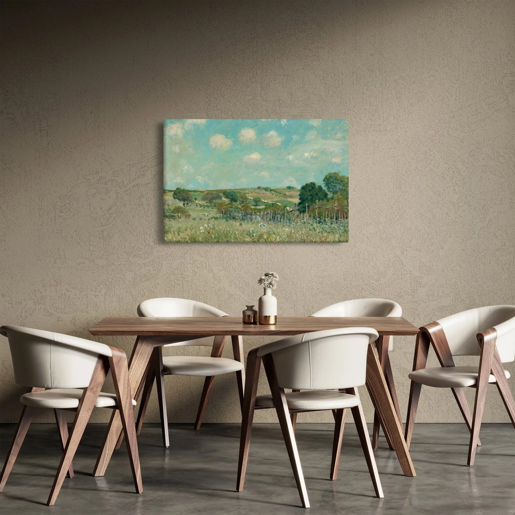 Tablou - Alfred Sisley,  Meadow, reproducere (90x60 cm)