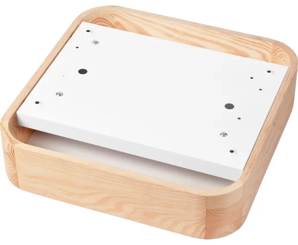 Plafonieră OAK SQUARE 2xE27/15W/230V 35x35 cm stejar