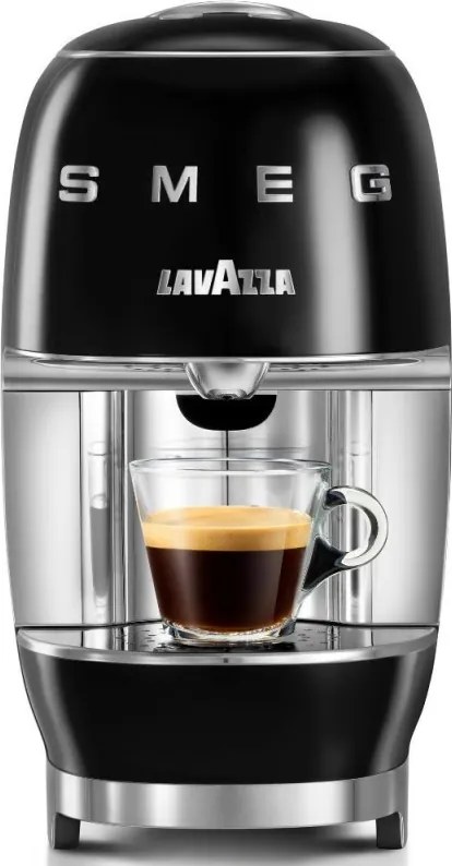 Espresor cu capsule SMEG Lavazza A Modo Mio LM200, 1250 W, 10 bar, 0,9 l, Incalzire rapida, Negru