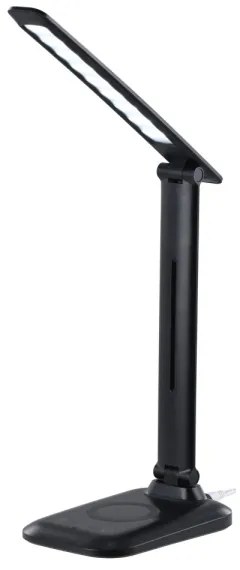 Immax 09106L - Lampă de birou LED LUMI, cu dimmer și încărcare wireless QI, LED/7W/230V, negru