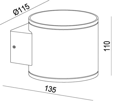 Aplică de exterior Lucide 28803/01/30 OXFORD 1xG9/5W/230V IP54 negru