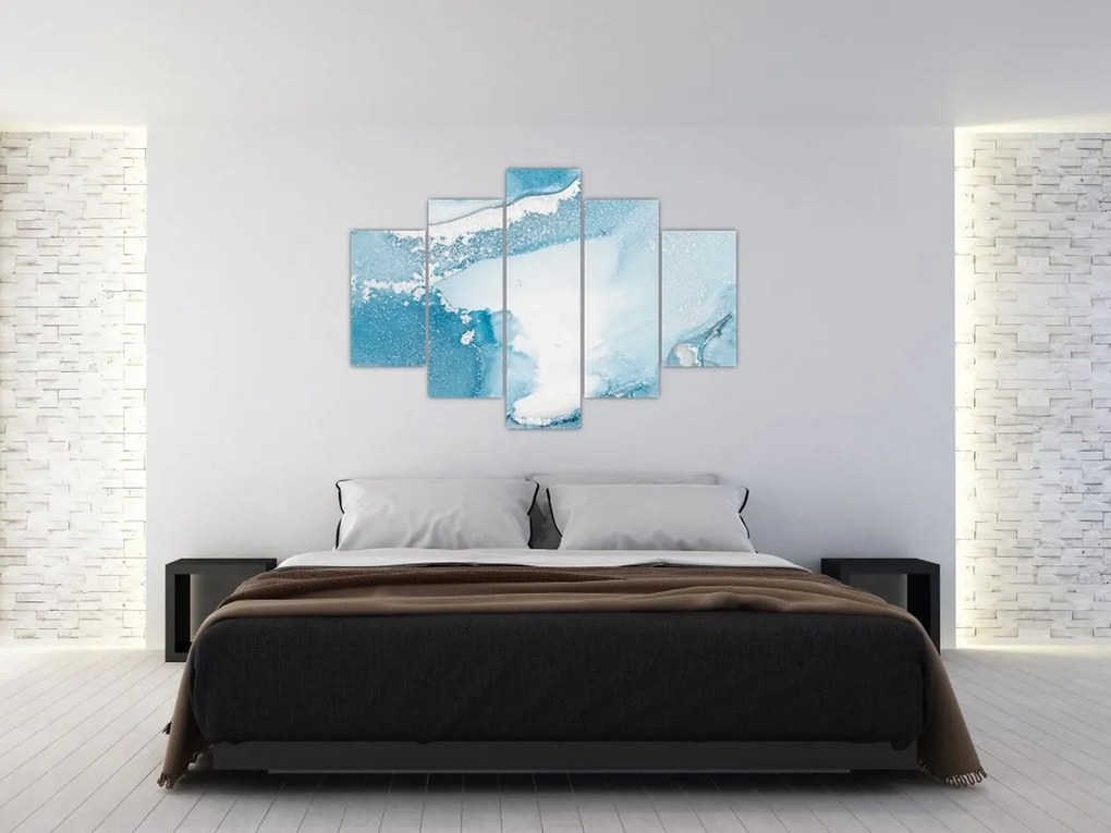 Tablou - Decor albastru (150x105 cm)