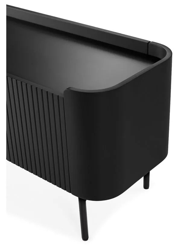 Comodă TV neagră 180x55x40 cm Willa – MOME