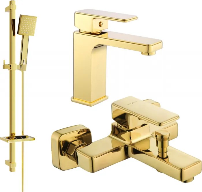 Mexen Cetus DQ45 set cadă, auriu - 744303DQ45-50