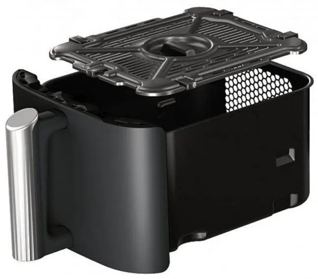 Friteuza dubla cu aer cald Ninja SL300EU, 2470W, 7.6 L, 40-240°C, 2 cosuri, 6 programe, Sincronizare, Timer, Auto stop, Negru
