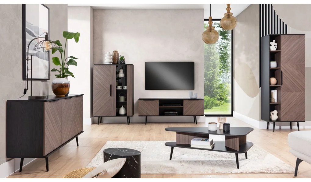 Set mobilier living Prenamora I (Negru grafit + captains deck) . 1105969