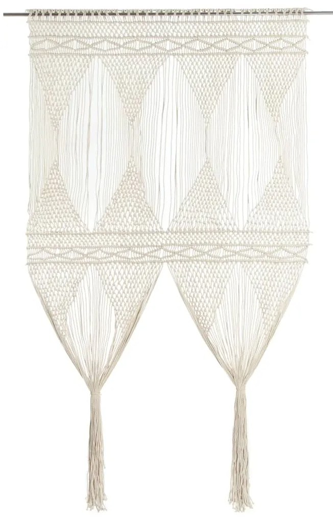 vidaXL Perdea macrame, 140 x 240 cm, bumbac