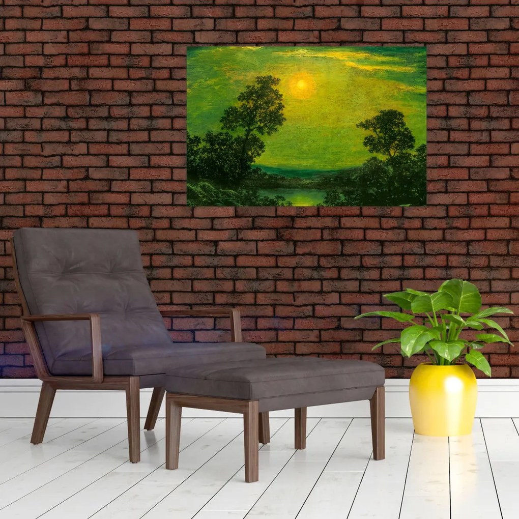 Tablou - Imitator of Ralph Albert Blakelock, Moonlight, reproducere (90x60 cm)