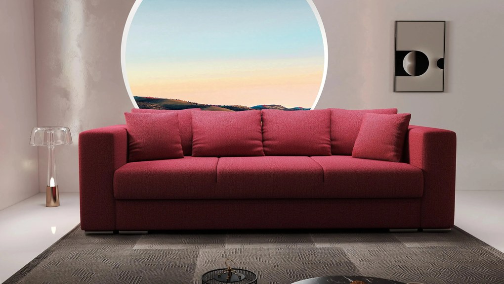 Canapea extensibilă dumonde cu ladă de depozitare si sezut confortabil din spuma high-density, Gloria Enjoy Winery 240x100 cm