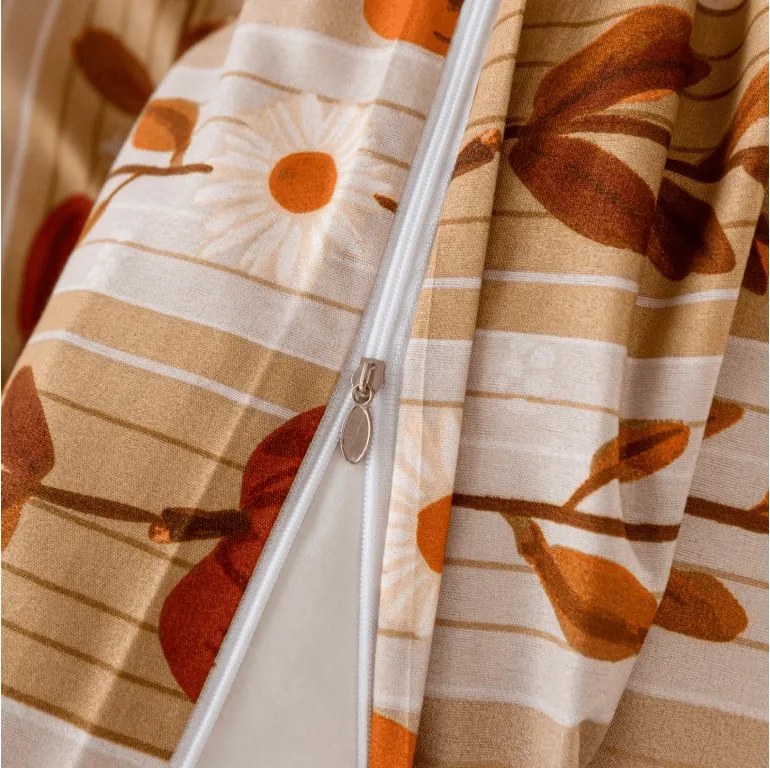 Lenjerie de pat din microfibra PUMPKIN STRIPES colorate Dimensiune lenjerie de pat: 2 buc 70 x 90 cm | 200 x 220 cm