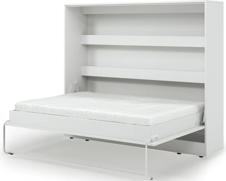 Pat rabatabil Devesto Horizontal Wall 140 alb, 200x140 cm – Alb