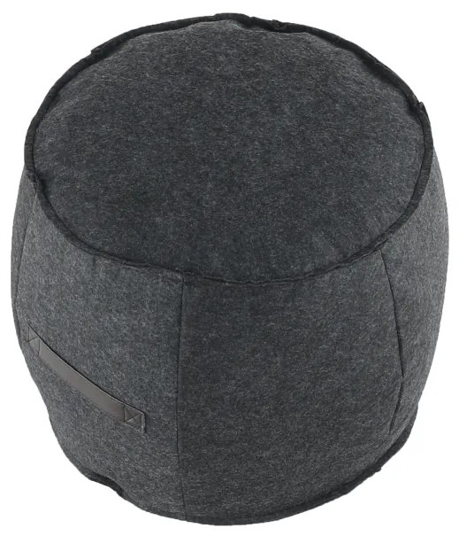 Taburet, material textil gri/maro, RAGIN