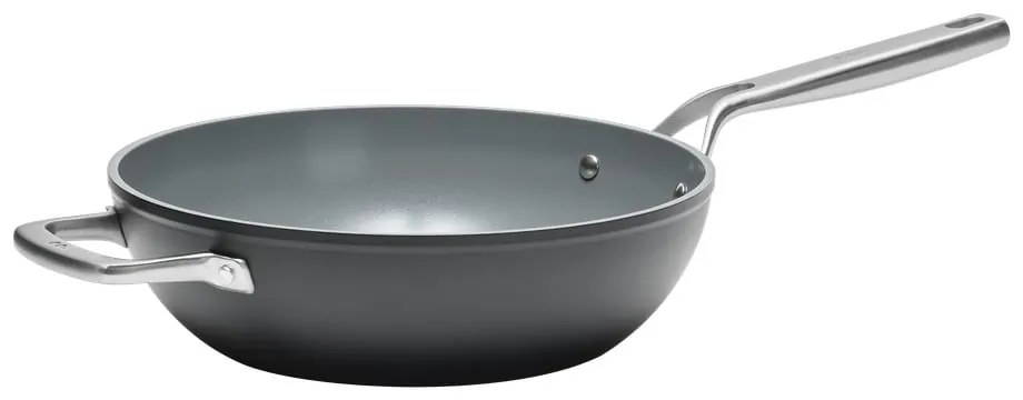 Tigaie tip wok cu capac/cu suprafață ceramică ø 28 cm Meda 3.0 – FABINI