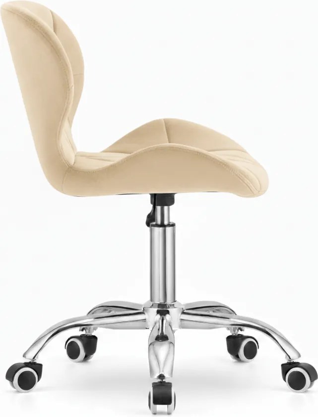 Scaun de birou crem AVOLA VELVET