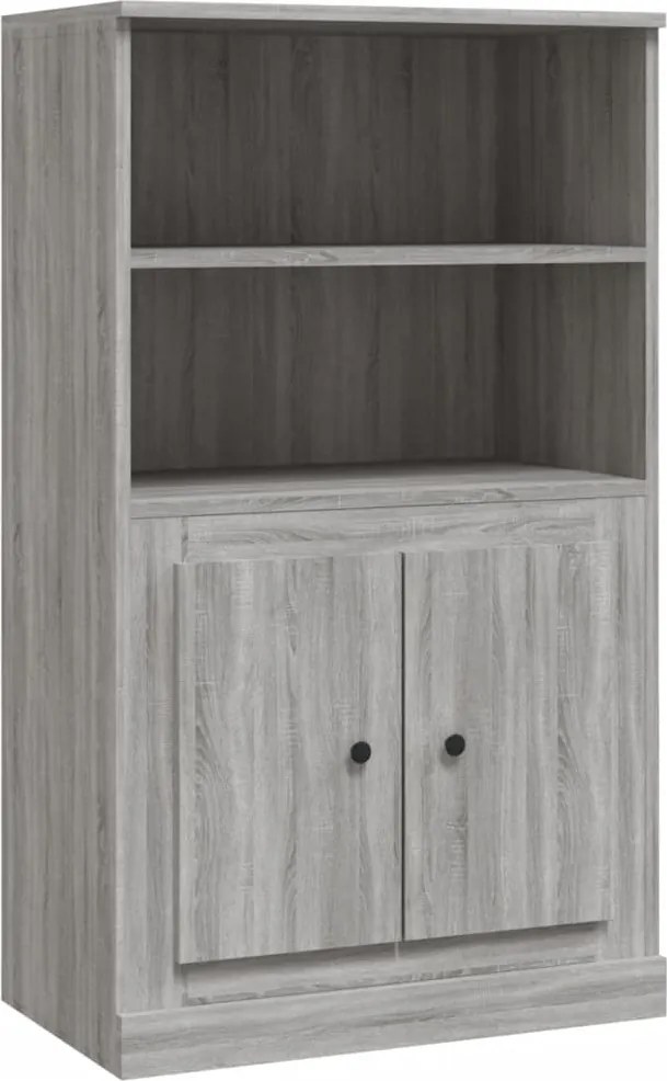 vidaXL Dulap înalt, sonoma gri, 60x35,5x103,5 cm, lemn prelucrat