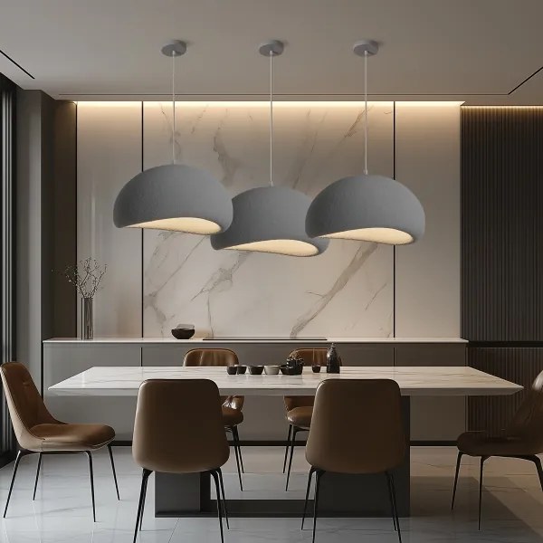 BRILAGI - Lustră suspendată pe cablu WABI SABI 1xE27/60W/230V Ø 50 cm gri