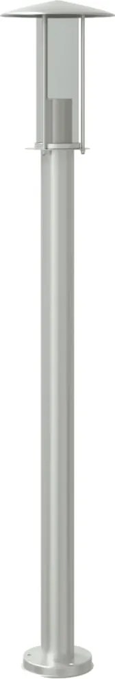 vidaXL Lampă exterioară de podea, argintiu, 100 cm, oțel inoxidabil