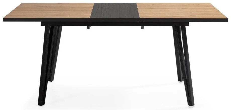 Masă de dining cu blat cu aspect de lemn de stejar 90x140 cm Cleo – Marckeric