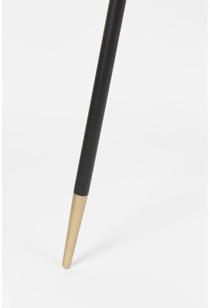 Masă de dining rotundă cu blat cu aspect de lemn de nuc ø 91 cm Denise – White Label