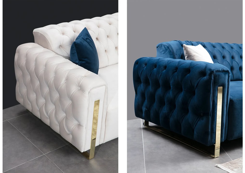 Set diesel sofa electric (canapea extensibila electric + canapea fixa + 1 fotoliu)