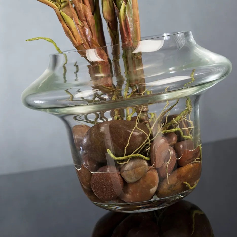 Aranjament floral design LUX ALFEO CALLA TRIS portocaliu