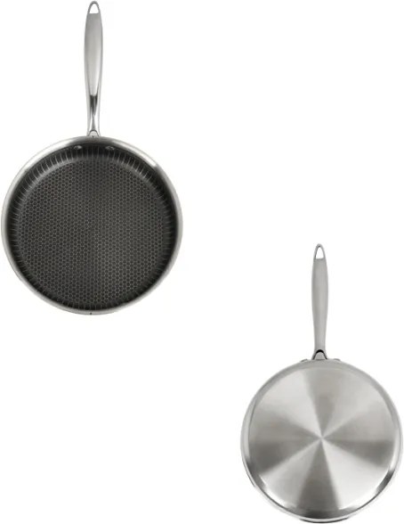 Tigaie inalta Zilan ZLN9679 cu capac tri-ply, inox, antiaderent, protectie la zgarieturi, usor de spalat, 26 cm ,3.2L