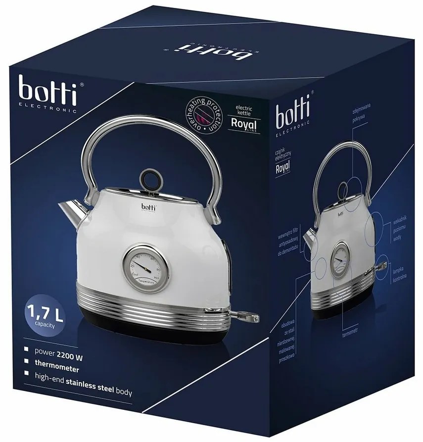 Botti Kettle Royal Line 1,7 l, alb