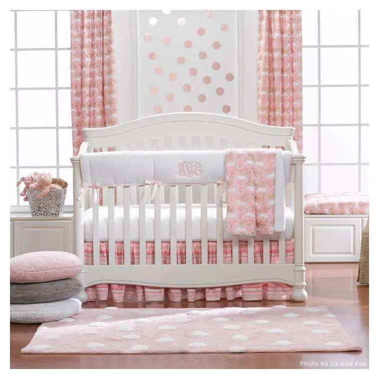 Covor pentru copii roz lavabil/țesut manual din bumbac 120x160 cm Polka Dots Pink – Lorena Canals