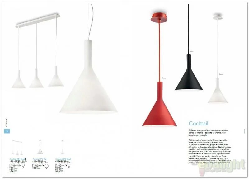 Lustra,Pendul inaltime reglabila, diam. 20cm COCKTAIL SP1 Small 074337