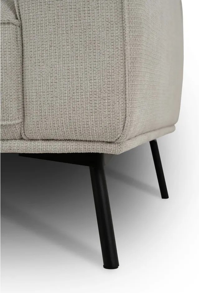 Colțar grej cu tapițerie din chenille (cu colț pe partea stângă/în formă de ”L”) Amsterdam – Scandic