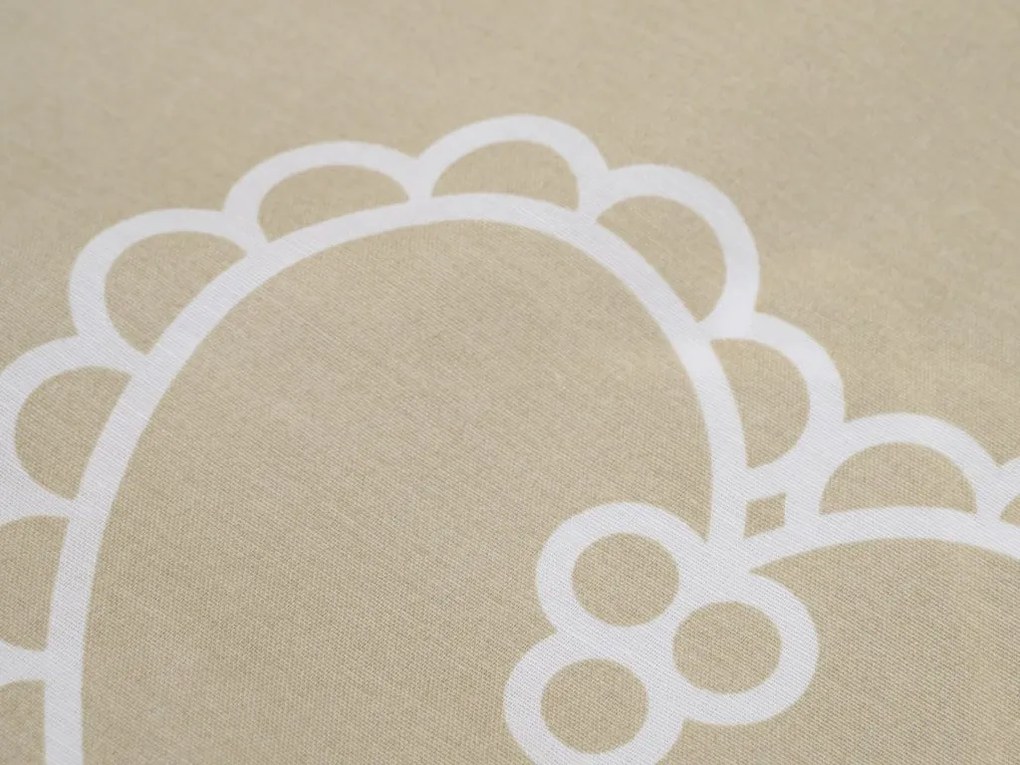 Husa de perna din bumbac DEAMON POLY 45x45 cm, bej