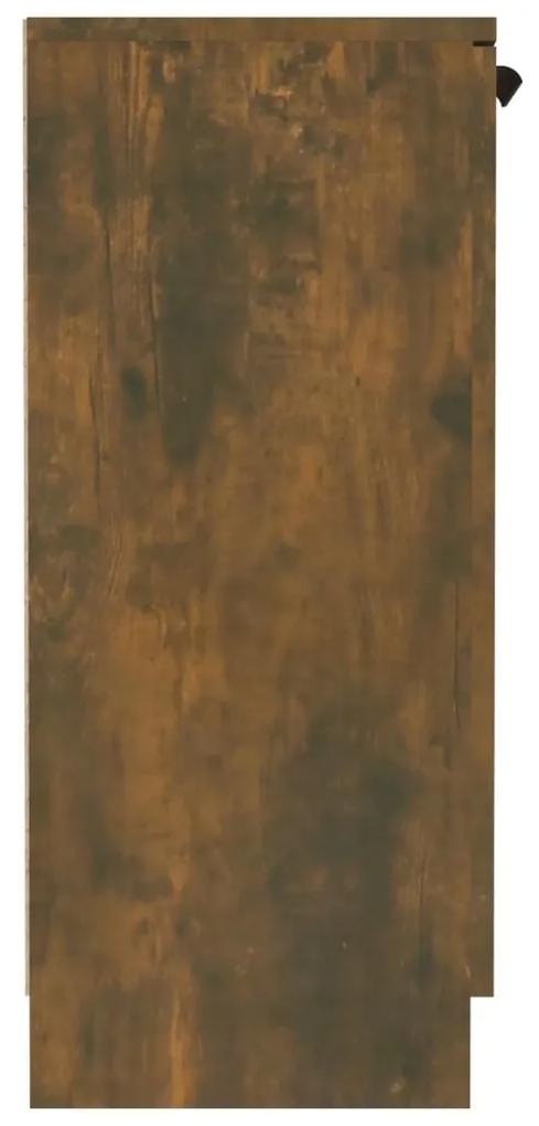 Servanta, stejar fumuriu, 60x30x70 cm, lemn prelucrat 1, Stejar afumat