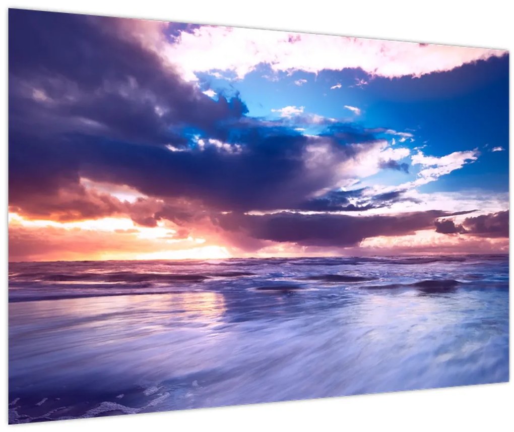 Tablou - Apus de soare la mare (90x60 cm)