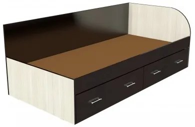 Pat Mario 900x2000 cu 2 sertare perete