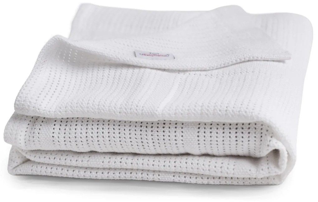 Babymatex Pătură pentru copii Sisi albă, 75 x 100cm